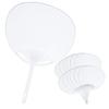 Yukari Office Supplies Original Product: Plain White Fans (White, 24 Pieces)