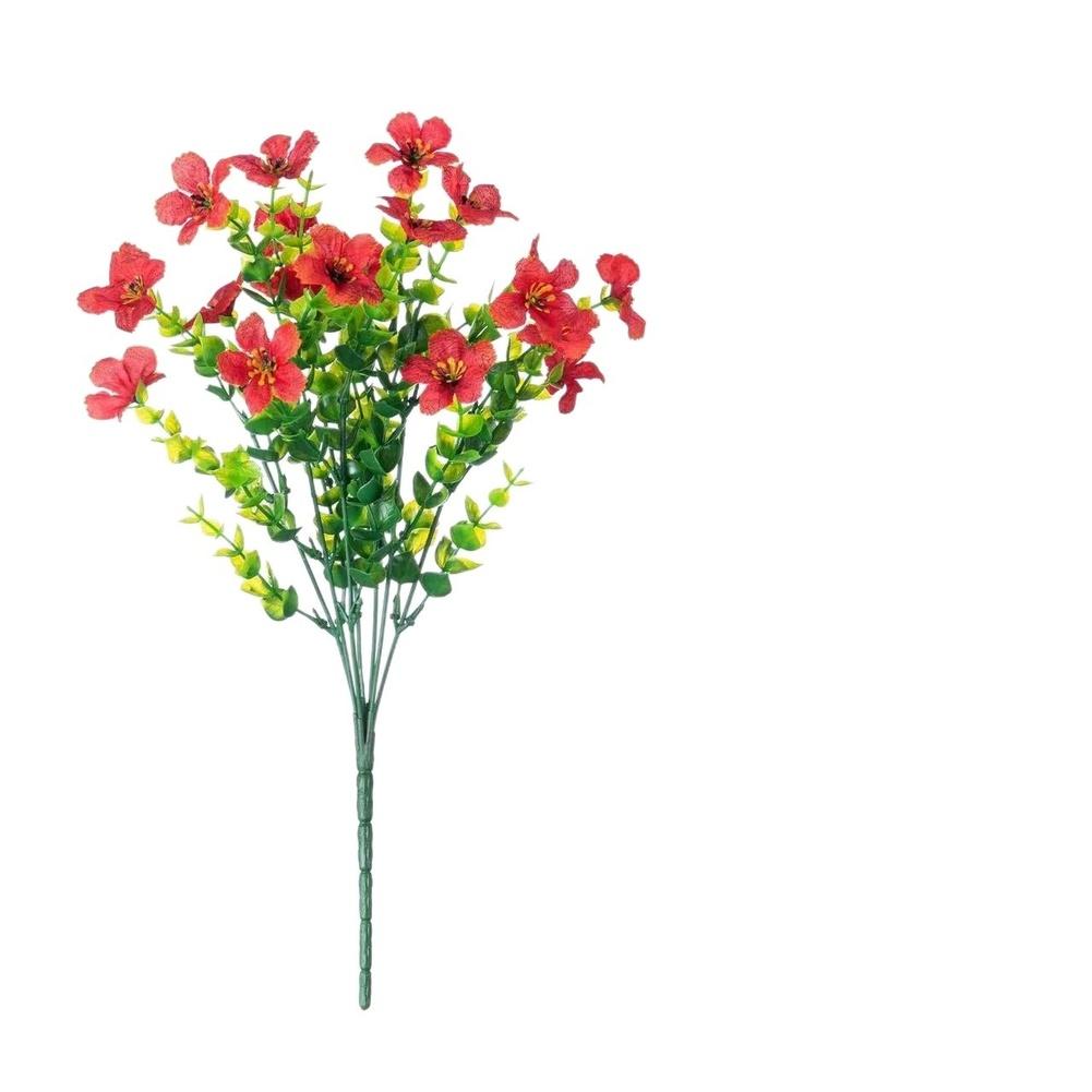 Realistic Fake Daisy And Eucalyptus Arrangement 7 Stems UV Protected Silk Flowers Long Lasting Centerpiece For Table Party Decor
