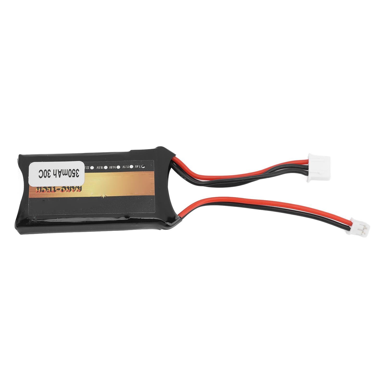 

Акумулятор LiPo 7.4V 350mAh 2S для AXIAL SCX24 90081 C10 1/24 RC Машини на радіокеруванні Запасні частини