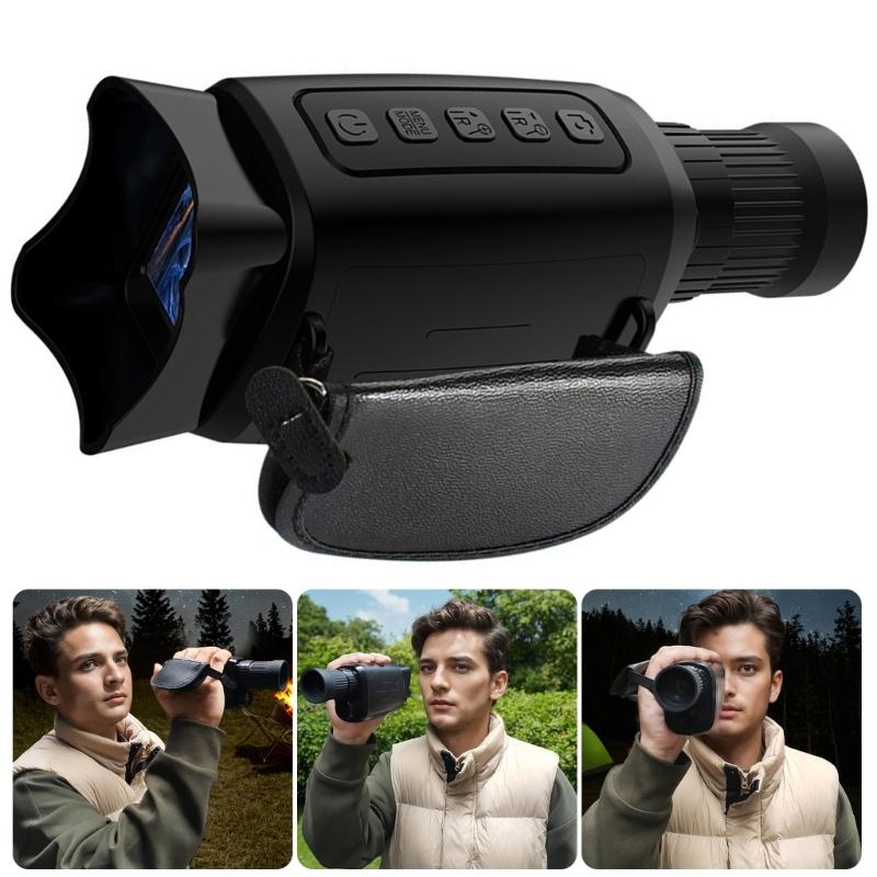 Ultrared Rays Night Visibility Monocular Optically 16x Magnification Recording Functionality For Hunting Hiking Surveillances