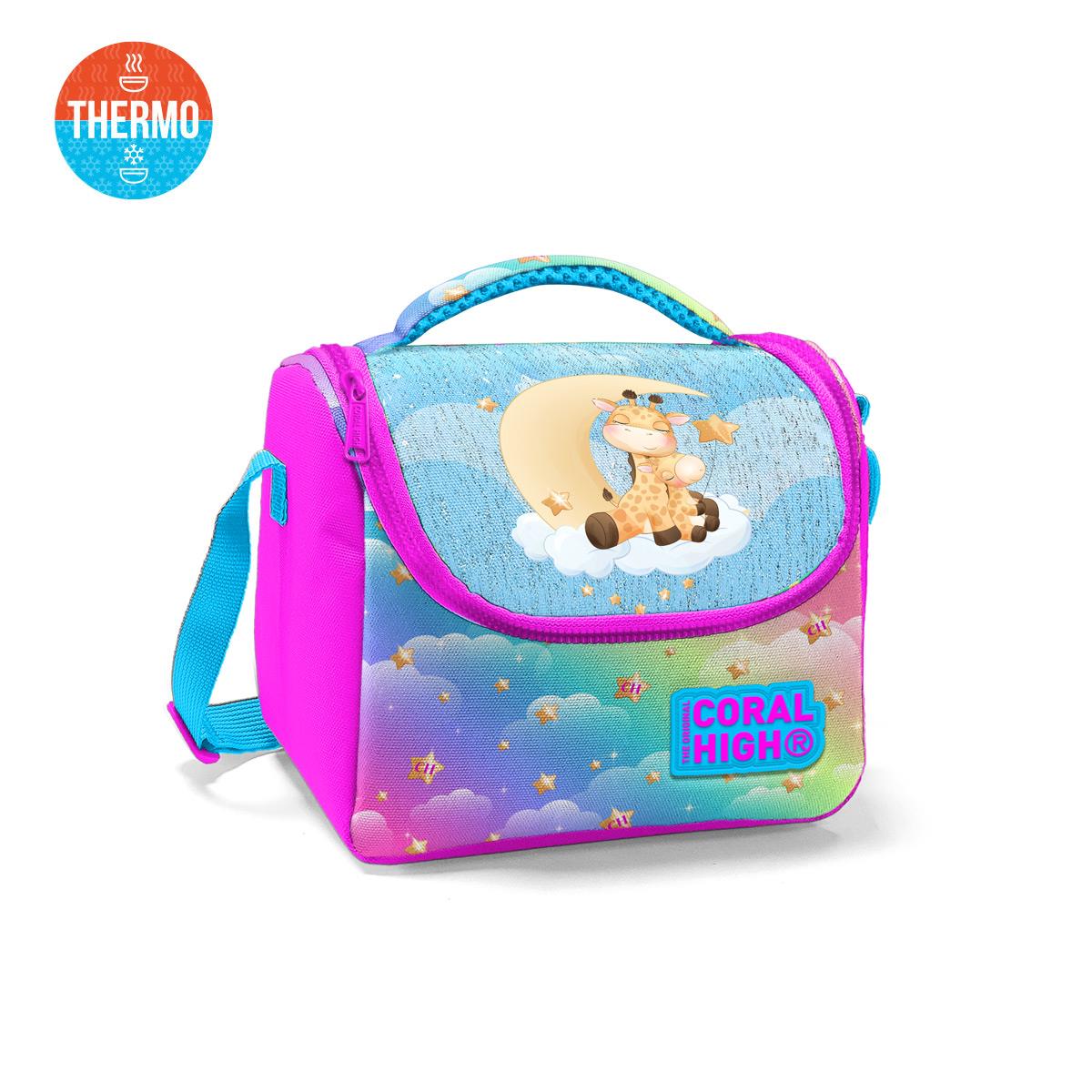 

Термобокс Coral High Kids Blue Pink Giraffe Patterned Thermo Lunchbox 11861