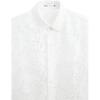 Zara Loose Geometric Pattern Jacquard Short Sleeve Shirt Men Shirts White 2599300-250