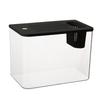 Clear Plastic FishTank With Secure Lid and Water Plant Holder For Goldfish Home Desktop Decoration Aquarium Tanks