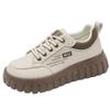 2025 Spring Women's Breathable White Versatile Thick-Soled Korean Style Casual Sneakers