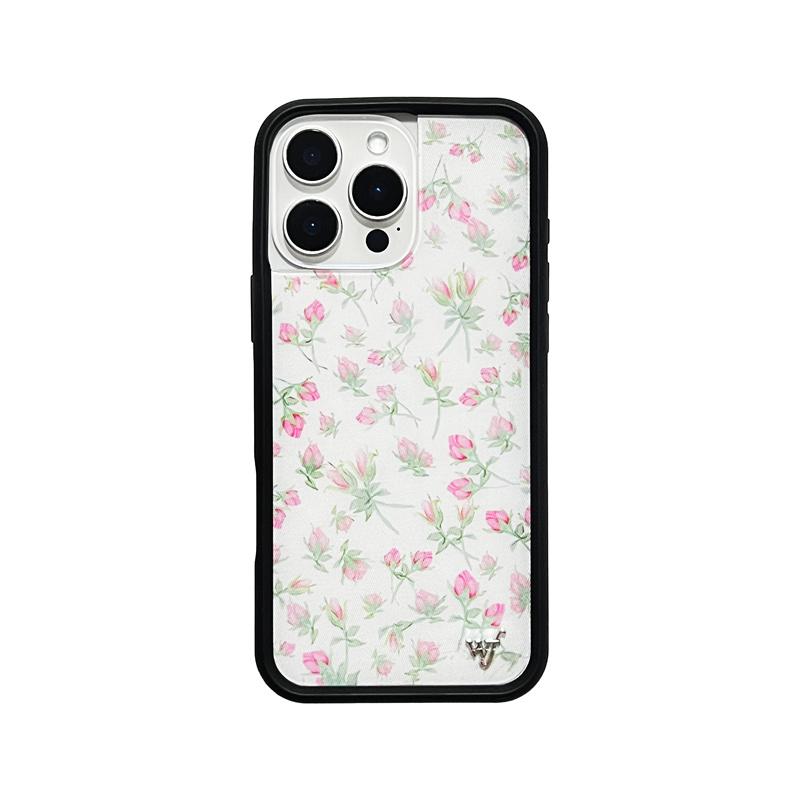Custodia Protettiva per Telefono Wildflower Hot 3D Lilypad Floreale wf per iPhone 15pro 12 13 14 15 16 Pro Max 16 Plus 16pro Rosa rosa wf Copertura