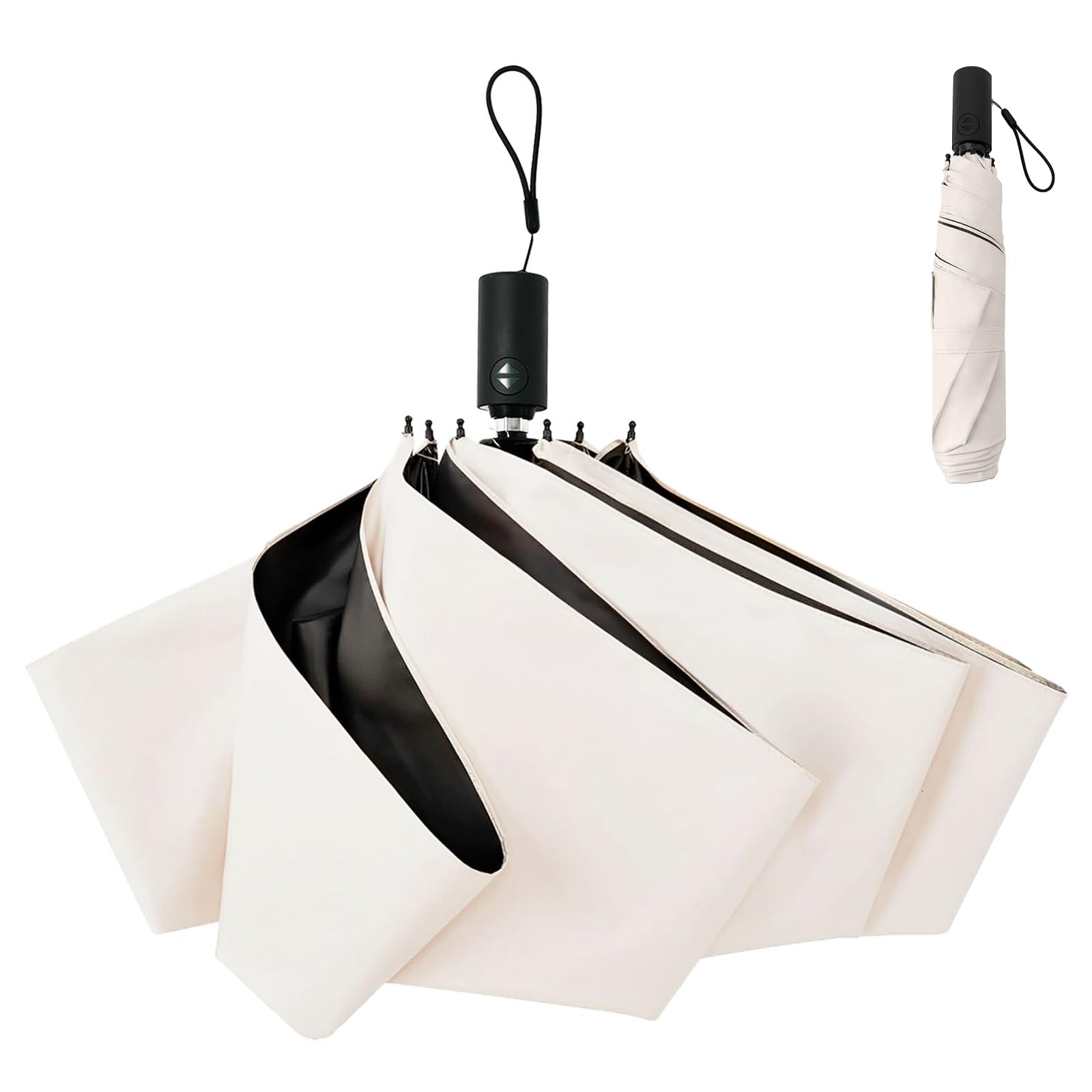 

Sisibella Ultra UV Complete Heat Автоматическое Открытие и Складывание UV Ветрозащитный и Водоотталкивающий Для Солнечной и Дождливой Легкий в Использовании Зонт, Легкий, 100%