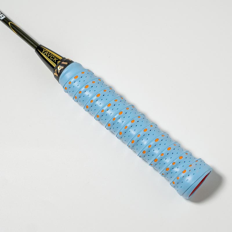 Dual-Color Perforated Grip Tape for Fishing Rods & Sports Rackets: Non-Slip, Breathable, Sweat-Absorbing, Wear-Resistant