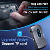 Wireless 5.0 Aux Bluetooth Adapter Car with Hands-Free Calls,Supports TF Card,Dual Connection,Receiver for Car,Headphones and Home Stereo Systems