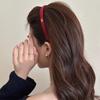 Minimalist Gold Logo Suede Narrow Headband for Women - 2026 Style Versatile, High-End Hair Accessory