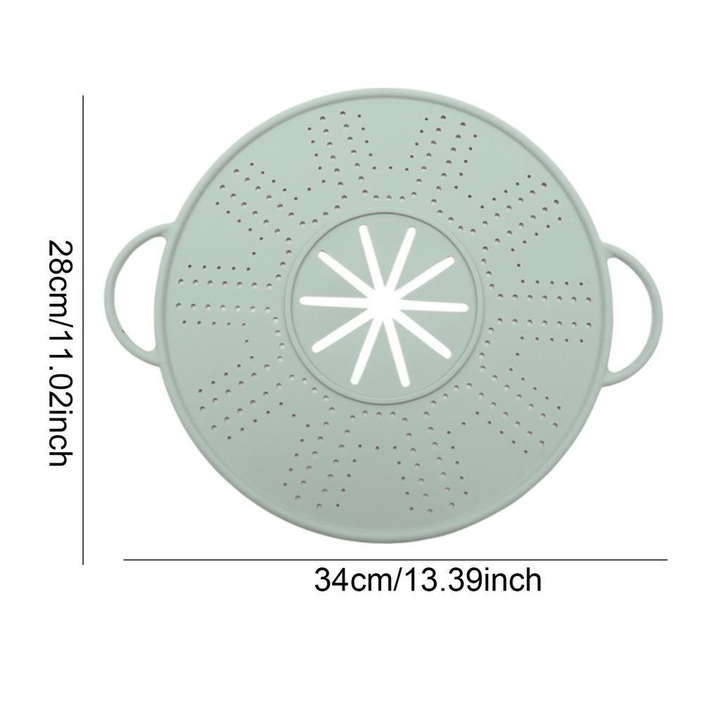 11''Silicone Splatter Screen Dishwasher Safe Multi-Use Grease Splatter Guard Multi-Use Splatter Screen for Everyday Cooking