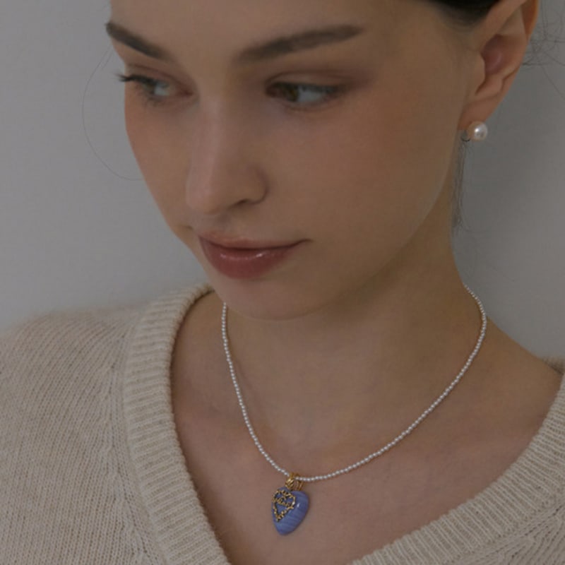 

MIAF Heybongbong Lilac Blue Pendant MF052M yellow gold