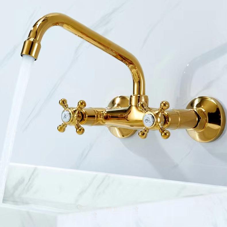 Wall Mounted Bathroom Basin Faucet Wall