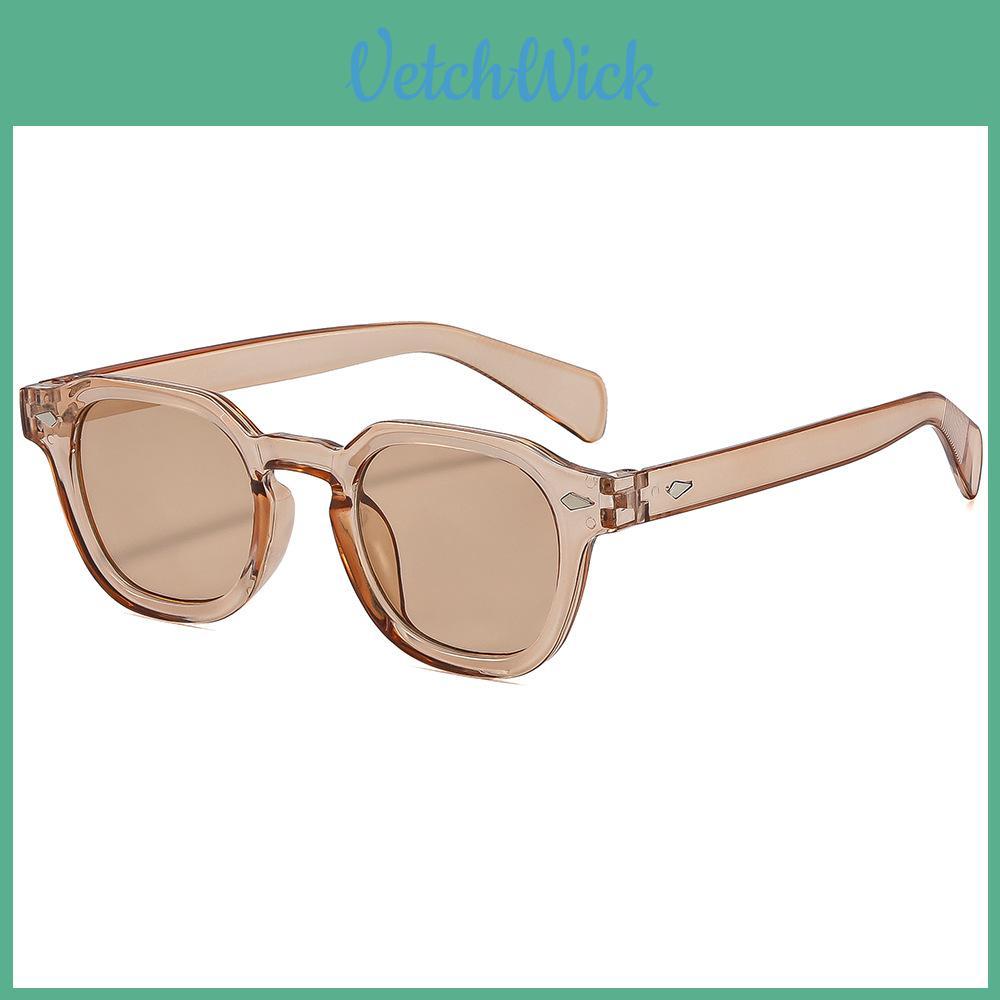 Vintage Black Frame Retro Eyewear With Protection For Casual Wear And Travel