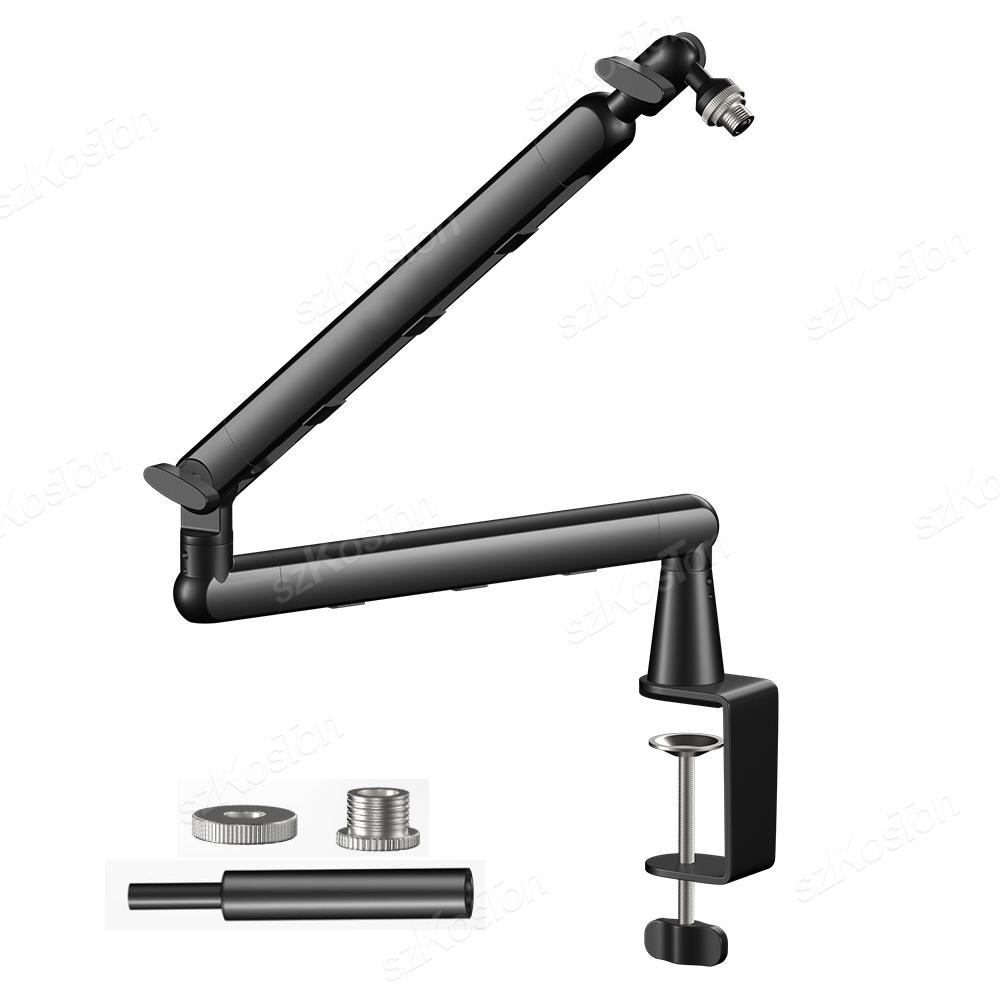 

Профессиональная студийная низкопрофильная микрофонная стойка с удлиненным подъемным устройством для управления кабелем, регулируемая микрофонная стойка для SM7B MV7 AM8 K688