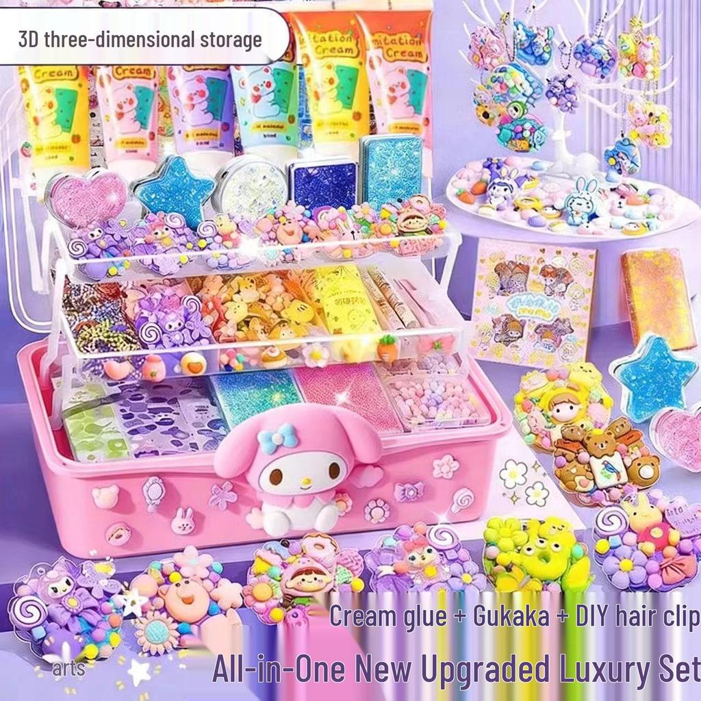 Luxury Edition Cream Glue Play Set for Girls