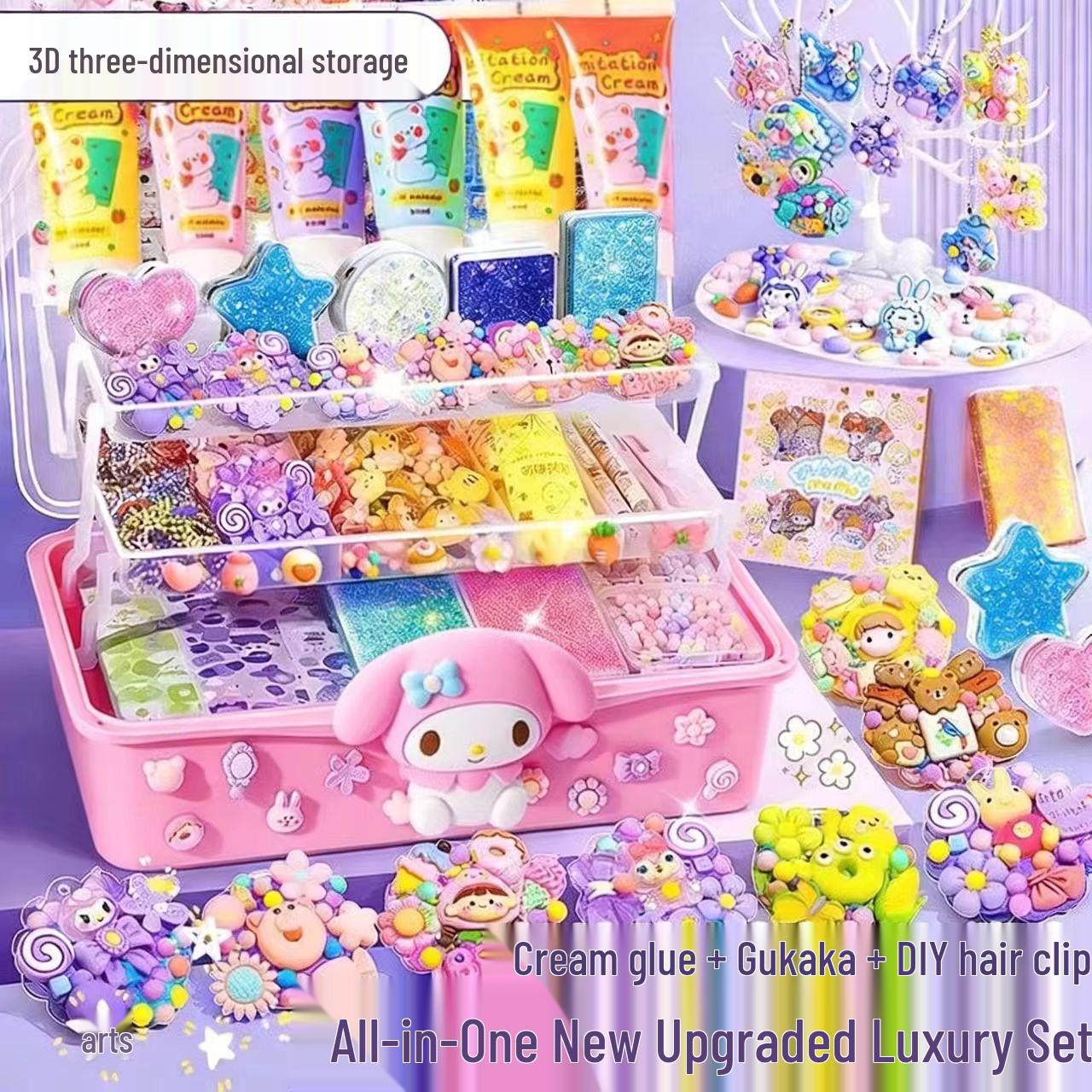 

Luxury Edition Cream Glue Toy Set for Girls 303 pcs