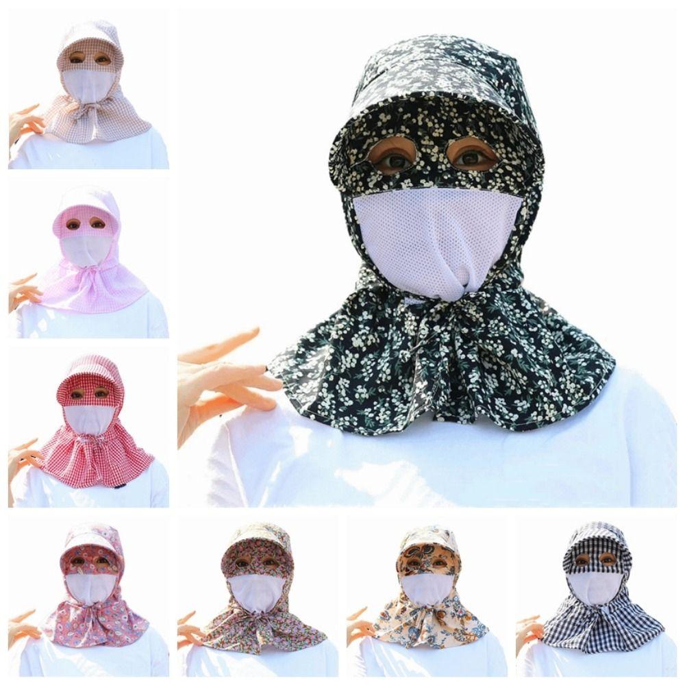Breathable Mesh Full Wrap Sun Hat Big Brimmed Wide Brim Sunscreen Hat  Summer Season