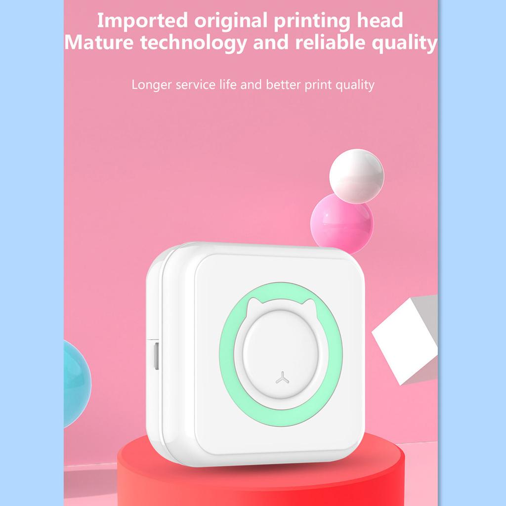 Thermal Printer Wireless Inkless Printing Machine for Photo Label Shopping List Built in Battery Thermal Printing Machine