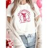 GALENTINES Social Club Graphic Print T-shirt | Short Sleeve Crew Neck Casual Top for Spring/Summer, Women'S Clothing,