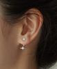 Tatiana (Silver 925) Shiny Star Ear Jacket Earrings Ec3027