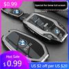 BIFL6 New 2025 Carbon Fiber Silicone Car Key Case LED Display For BMW 5 7 Series G11 G12 G30 G31 G32 I8 I12 I15 G01 X3 G02 X4 G05 X5 G