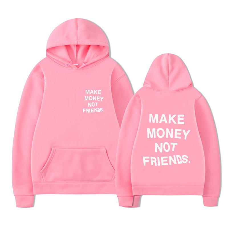 Autumn Men'S Wear Make Money Not Friends Printed Sweater, Hoodie Men