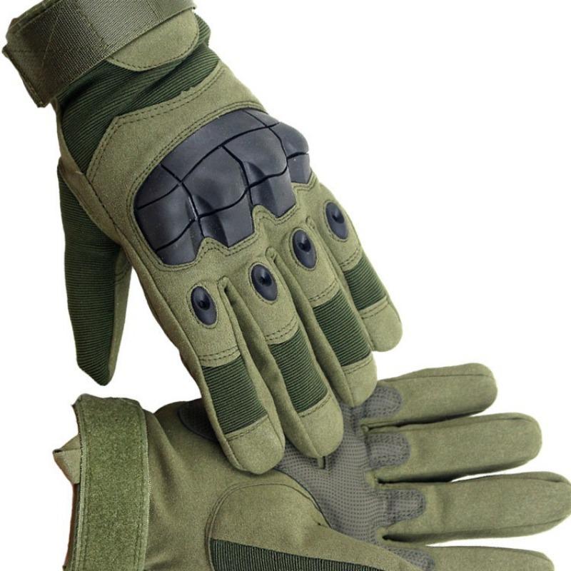 Full Finger Outdoor Military Fan Training Gloves Men's Microfiber Protective Outdoor Rock Climbing Cycling Fitness Gloves