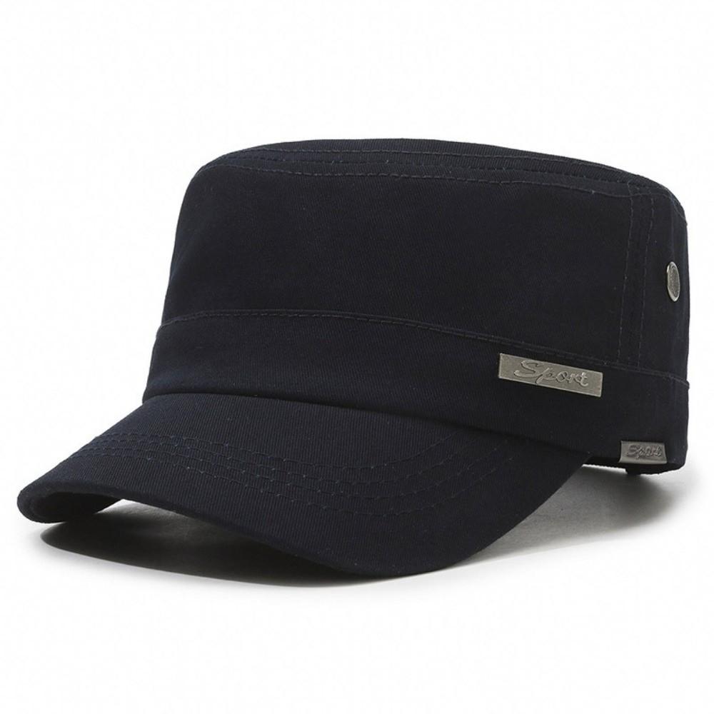 Adjustable Cadet Hat Cotton Flat Top Hats Fashion Sun Hat Fishing