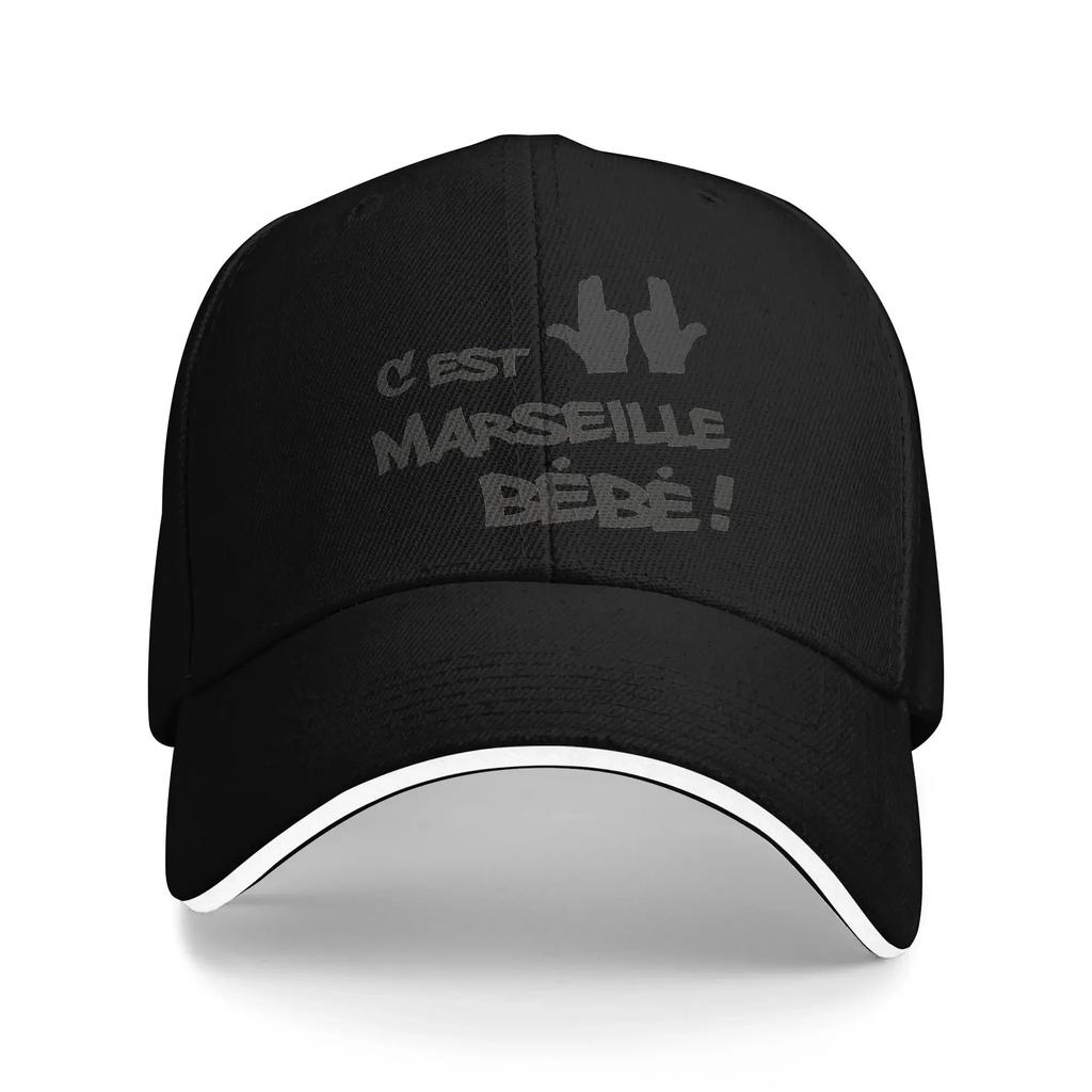 aC'est Pas La Capitale C'est Marseill Bébé Jul Baseball Caps Casual JUL Sandwich Caps Men Women Breathable Sun Hat Sport