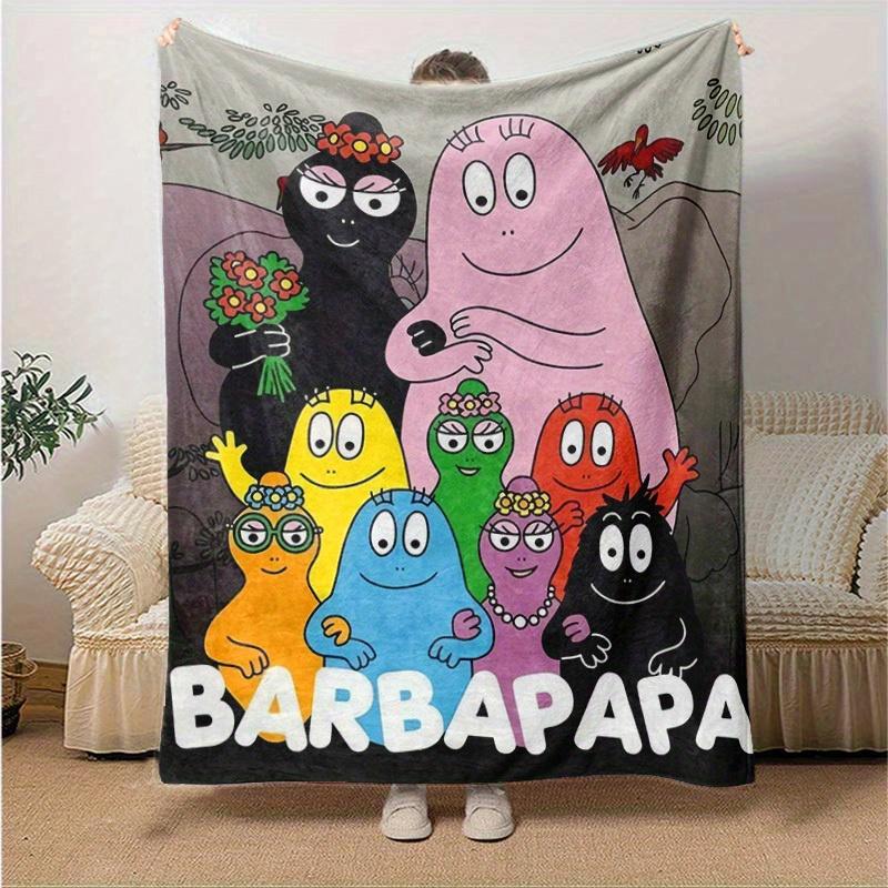 

1pc, Barbapapa Throw Blanket, Soft & Cozy Blanket for Home Decor, Couch Cover, Travel, Camping, Office Nap, Gift IdeaB018 130x150cm