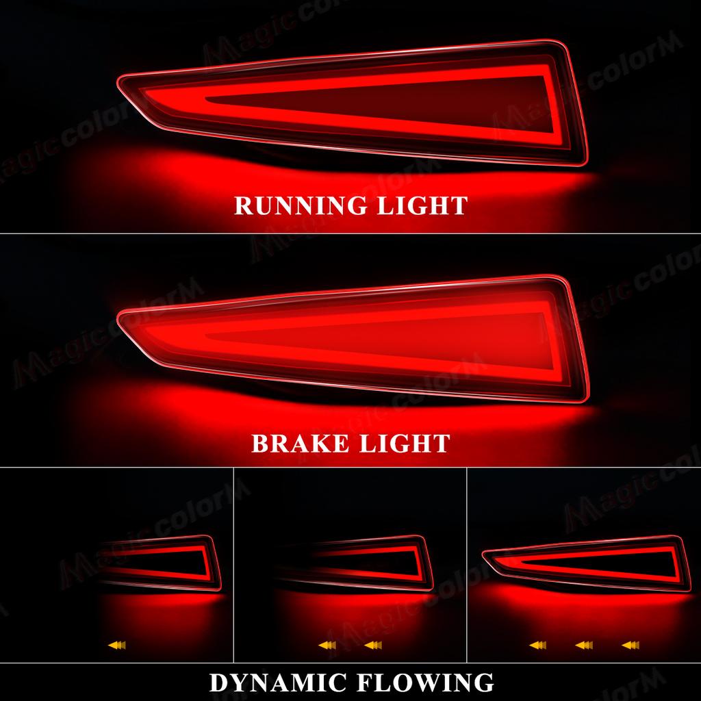 For Lexus RX350 RX350L RX450h RX450hl 2016 2017 2018 LED Rear Bumper Light Dynamic Turn Signal Brake Tail Light 1 Pair 12V