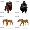 Cheetah Gorilla Leopard Python Jungle Animal Action Figuresmodel For Kids Gift