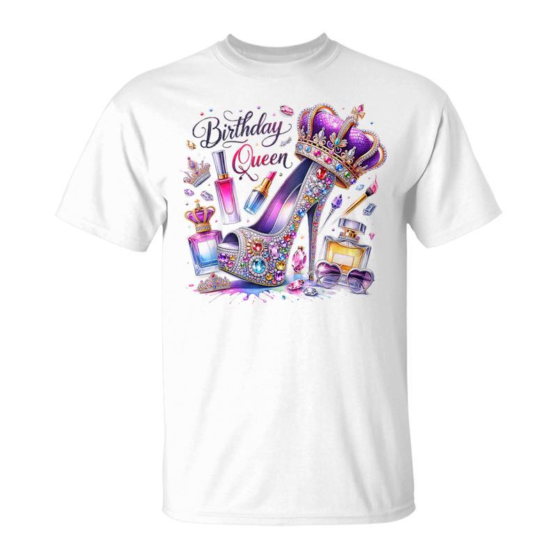 Birthday Queen Happy Birthday Party Girls Women T-Shirt