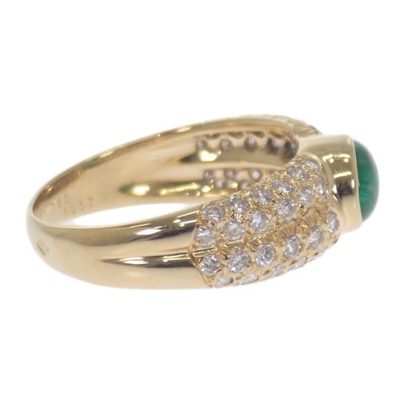 other  #14(JP Size) ring green K18 yellow gold Women