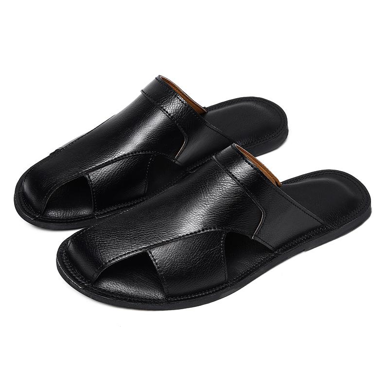 Fashion Outdoor Men's Summer Half Shoes Leisure Sports Sandals Bag Head Beach Slippers Leisure Walk Male Half Drag Casual Summer Slides