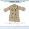 1/ Figure Clothes Miniature Clothing Trench Coat Trendy Costume Accessories for 6" Female Figures