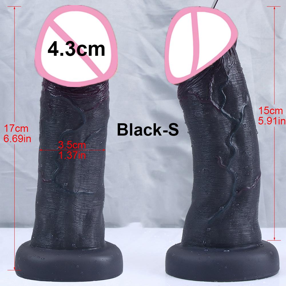 New 7.5cm Big Glans Penis Realistic Dildo Huge Anal Plug Suction Cup Adult Strapon Sex Toys For Woman Vagina Orgasm Masturbation