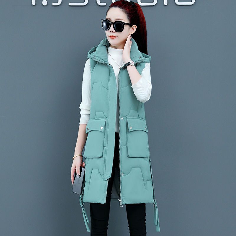 Autumn and winter down cotton vest women's Korean version of thin vest with vest and vest jacket