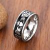 Stainless Steel Ring, Unisex Punk Fashion Jewelry, Love Crown Asian Jewelry.