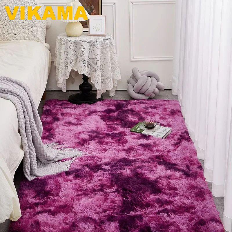 Tie-Dye Large Carpet Living Room Fluffy Floor Mat Super Soft Children's Room Non-Slip Home Decoration Bedroom Rug Washabl
