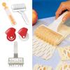 Baking Kitchen Gadgets ABS Plastic Pastry Pizza Lattice Roller Cutter Baking Tool Pull Net Wheel Knife for Dough Cookie Pie