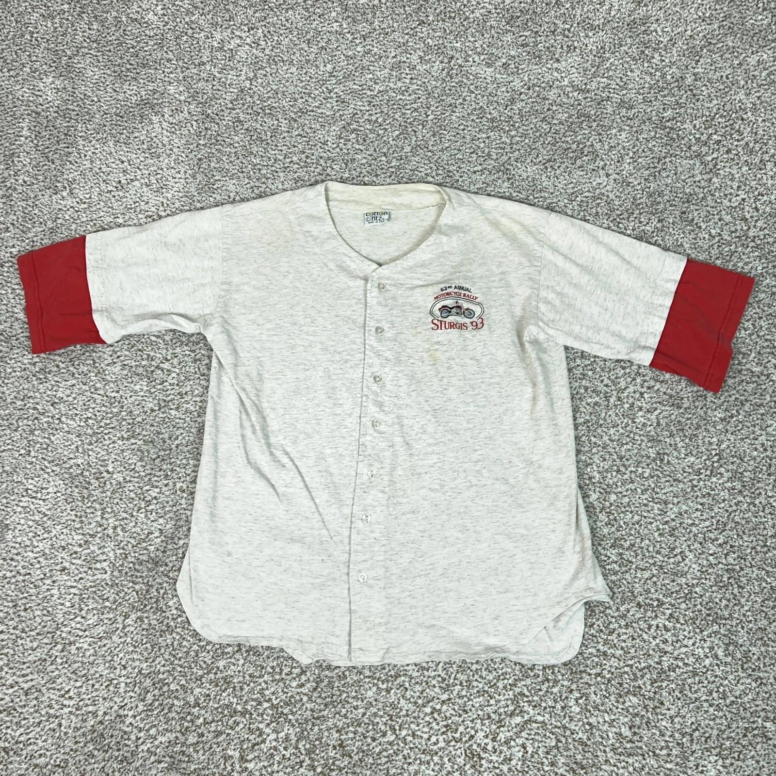 Vintage Sturgis Shirt Mens Large Heather Gray 93 Motorcycle Rally Made USA 90s 2XL