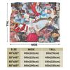 שמיכת MGK Lost Americana Tour 2025-2026 רכה ונעימה, שמיכת פליז לספה, 50x60 אינץ', שמיכה מרופדת בגודל רב