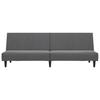 Vidaxl 2-Seater Sofa, Dark Grey, Upholstered In Velvet