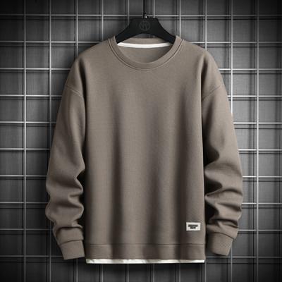 Men Solid Color Sweatshirt Men Hip Hop Streetwear Long Sleeve O Neck Pullovers Mens Sportswear Fashion Causal Sweatshirt Tops