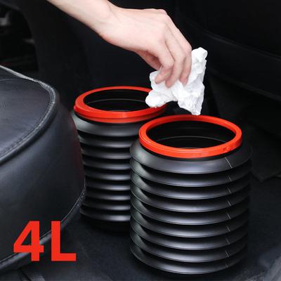 1PC Retractable Folding Car Trash Bin Garbage Can Car Wash Telescopic Bucket Folding Trash Organizer