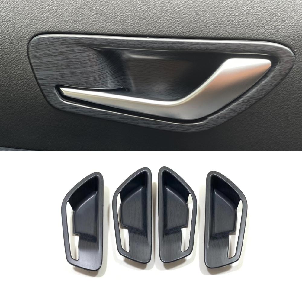 For Hyundai Tucson NX4 2021 2022 2023 ABS Wood grain Car inner door Bowl protector frame Cover Sticker Trim Styling Accessories