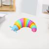 Colorful Caterpillar Fidget Toy Funny Bendable Cute Portable Stress Relief Decompression Kids Adults Slug Sensory Toy Birthday Gift
