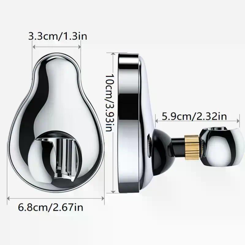 Handbrausehalter Wandmontage Verstellbarer Duschhalter ABS Chrom Schwarz Grau Badezimmer Duschmontagehalterungen