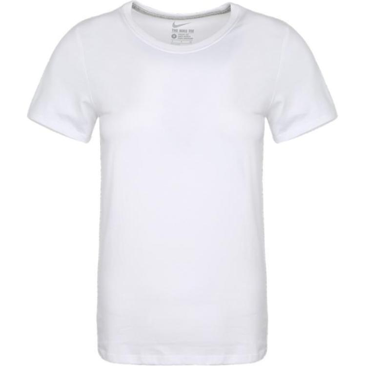

Nike Удобная повседневная футболка с круглым вырезом и коротким рукавом, женские топы, белый цвет 743041-100 L